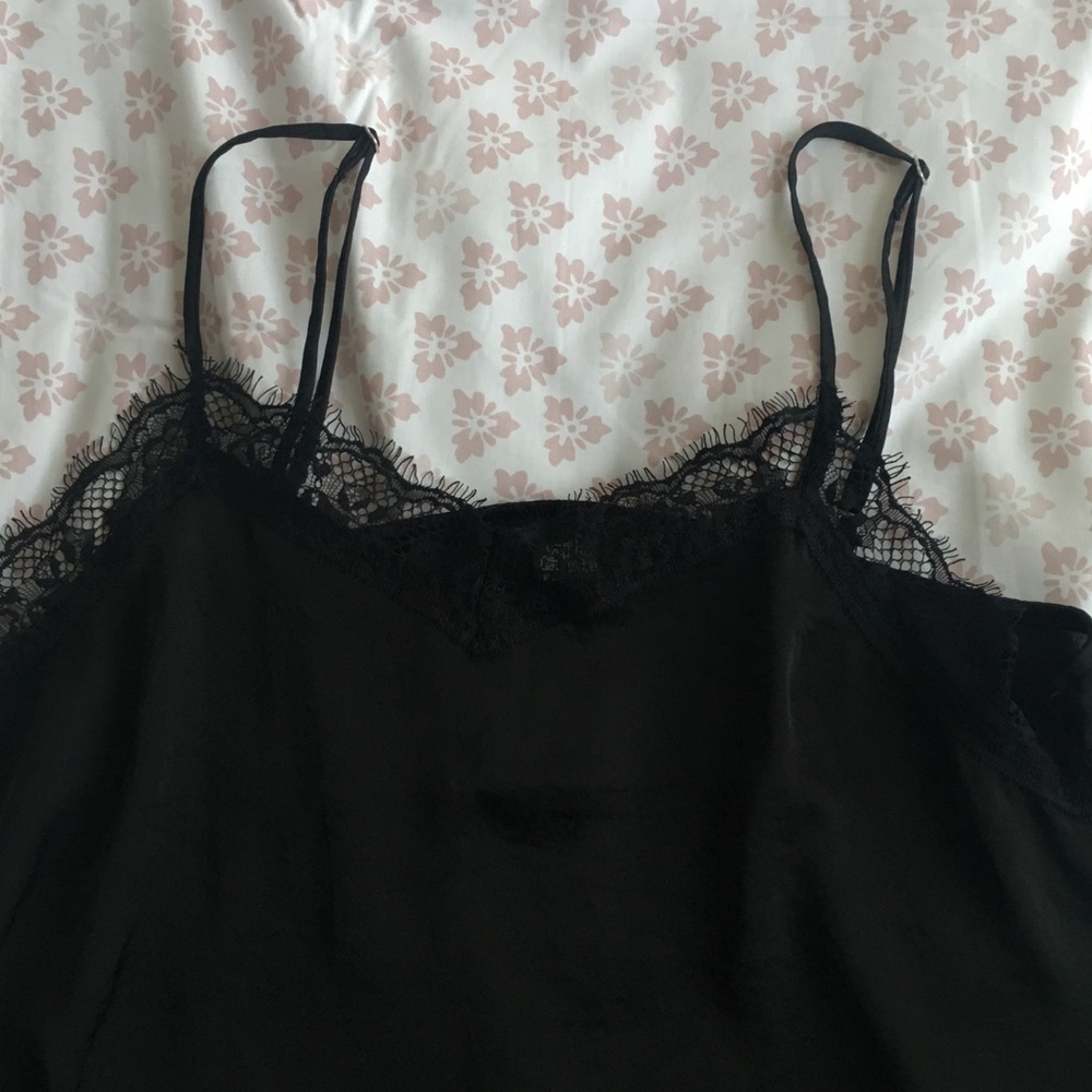 black lace top